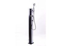 Doccia solare per piscina in PVC "Fresh 8" - 20L + atomizzatore - Nero e argentato