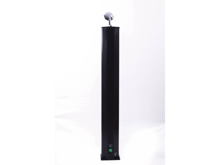 Doccia solare per piscina in PVC "Fresh 8" - 20L + atomizzatore - Nero e argentato