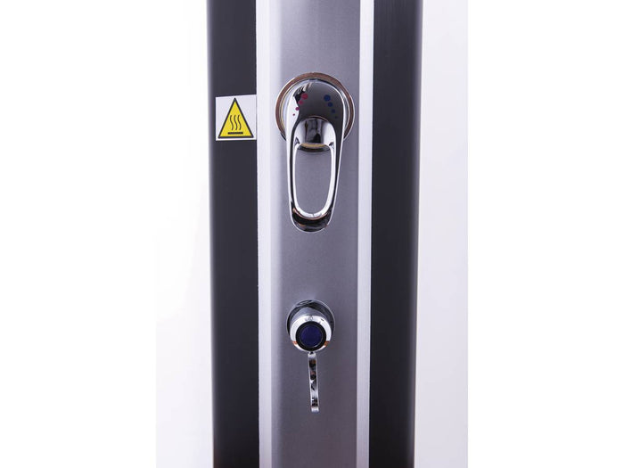 Doccia solare per piscina in PVC "Fresh 8" - 20L + atomizzatore - Nero e argentato