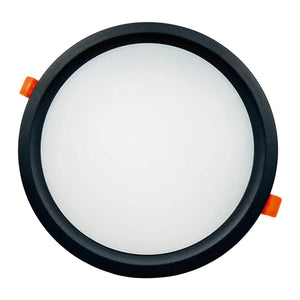 LÚZETE - DOWNLIGHT LED CIRCOLARE 32W 3000K-6000K Ø 29,5 CM NERO