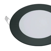 LÚZETE - DOWNLIGHT LED CIRCOLARE 6W 3000K-6000K Ø 12 CM NERO