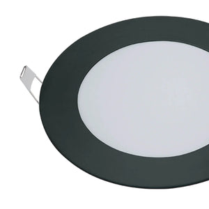 LÚZETE - DOWNLIGHT LED CIRCOLARE 6W 3000K-6000K Ø 12 CM NERO