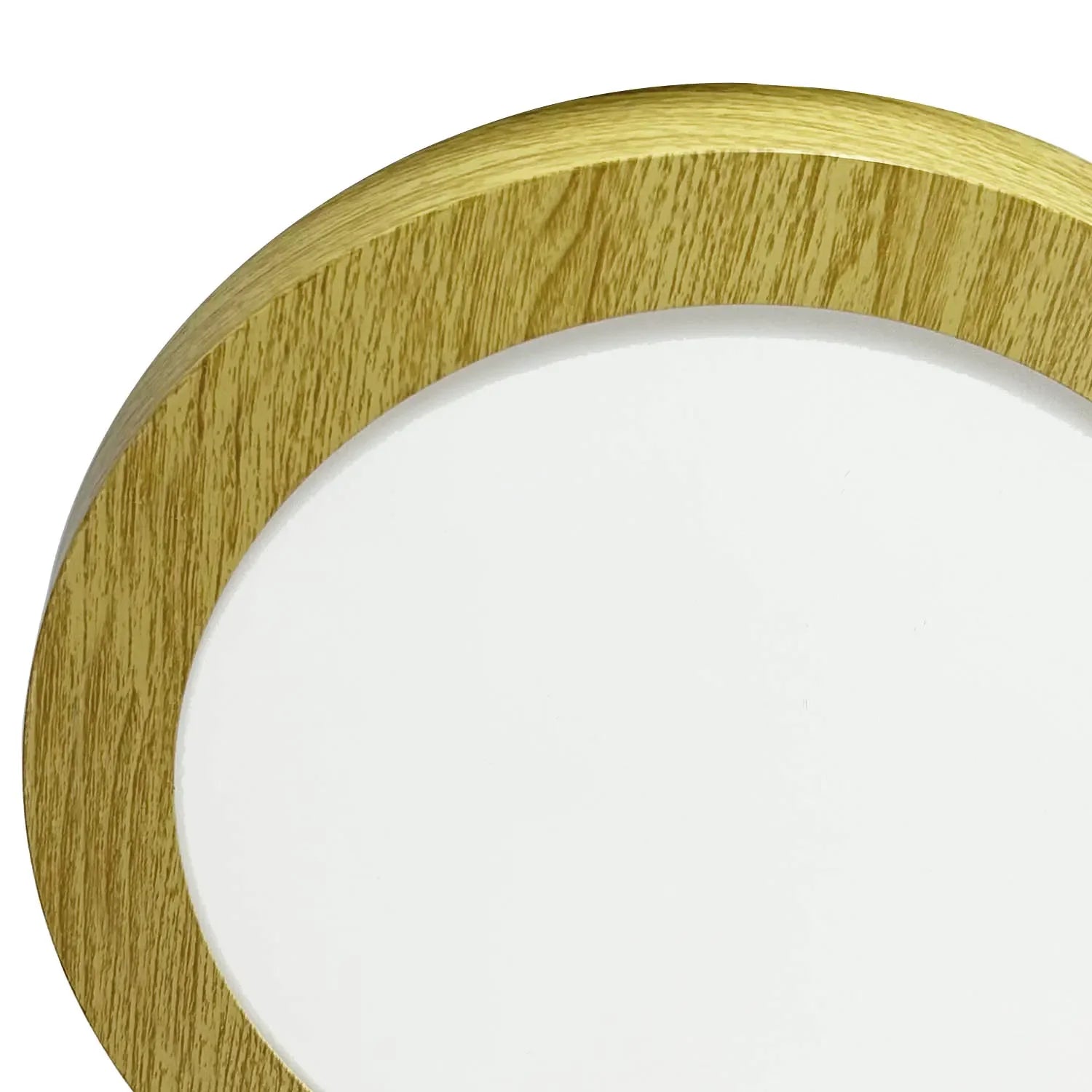 LÚZETE - DOWNLIGHT LED DA SUPERFICIE CIRCOLARE 18W 3000K-6000K Ø 22 CM COLORE LEGNO