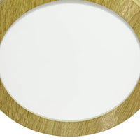 LÚZETE - DOWNLIGHT LED DA SUPERFICIE CIRCOLARE 18W 3000K-6000K Ø 22 CM COLORE LEGNO