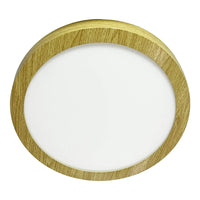 LÚZETE - DOWNLIGHT LED DA SUPERFICIE CIRCOLARE 24W 3000K-6000K Ø 29,5 CM COLORE LEGNO