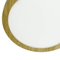 LÚZETE - DOWNLIGHT LED DA SUPERFICIE CIRCOLARE 24W 3000K-6000K Ø 29,5 CM COLORE LEGNO