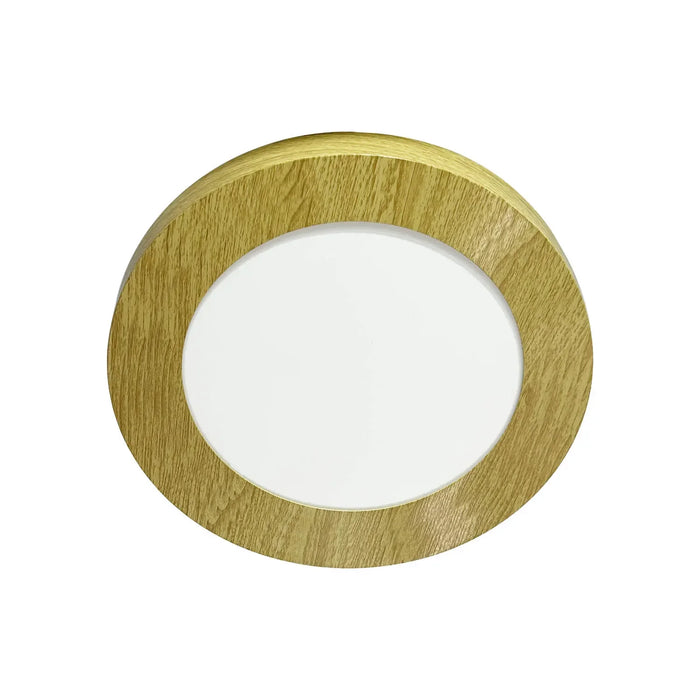 LÚZETE - DOWNLIGHT LED DA SUPERFICIE CIRCOLARE 6W 3000K-6000K Ø 12 CM COLORE LEGNO