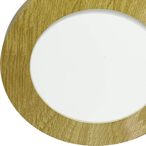 LÚZETE - DOWNLIGHT LED DA SUPERFICIE CIRCOLARE 6W 3000K-6000K Ø 12 CM COLORE LEGNO