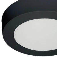 LÚZETE - DOWNLIGHT LED DA SUPERFICIE CIRCOLARE 6W 3000K-6000K Ø 12 CM NERO