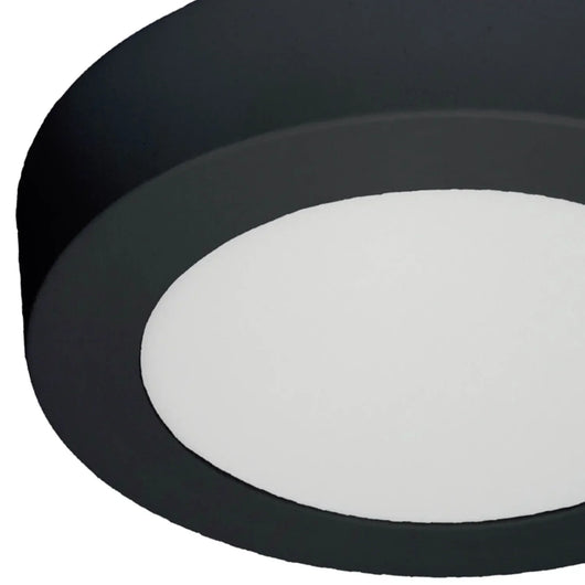 LÚZETE - DOWNLIGHT LED DA SUPERFICIE CIRCOLARE 6W 3000K-6000K Ø 12 CM NERO