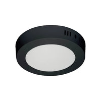 LÚZETE - DOWNLIGHT LED DA SUPERFICIE CIRCOLARE 6W 3000K-6000K Ø 12 CM NERO