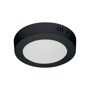 LÚZETE - DOWNLIGHT LED DA SUPERFICIE CIRCOLARE 6W 3000K-6000K Ø 12 CM NERO
