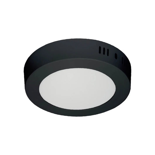 LÚZETE - DOWNLIGHT LED DA SUPERFICIE CIRCOLARE 6W 3000K-6000K Ø 12 CM NERO