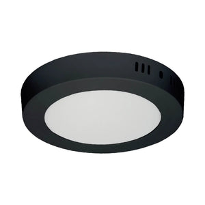 LÚZETE - DOWNLIGHT LED SUPERFICIE CIRCOLARE 18W 3000K-6000K Ø 22 CM NERO