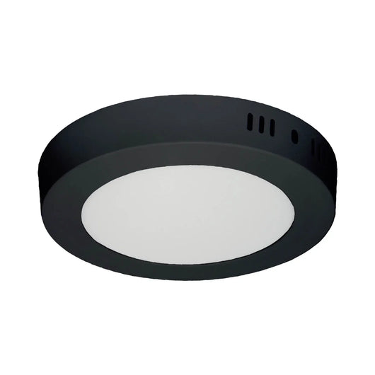 LÚZETE - DOWNLIGHT LED SUPERFICIE CIRCOLARE 18W 3000K-6000K Ø 22 CM NERO
