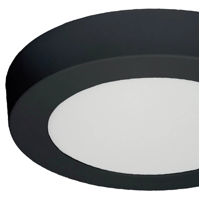 LÚZETE - DOWNLIGHT LED SUPERFICIE CIRCOLARE 18W 3000K-6000K Ø 22 CM NERO