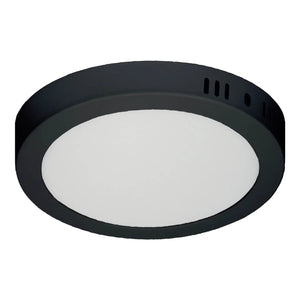 LÚZETE - DOWNLIGHT LED SUPERFICIE CIRCOLARE 24W 3000K-6000K Ø 29,5 CM NERO