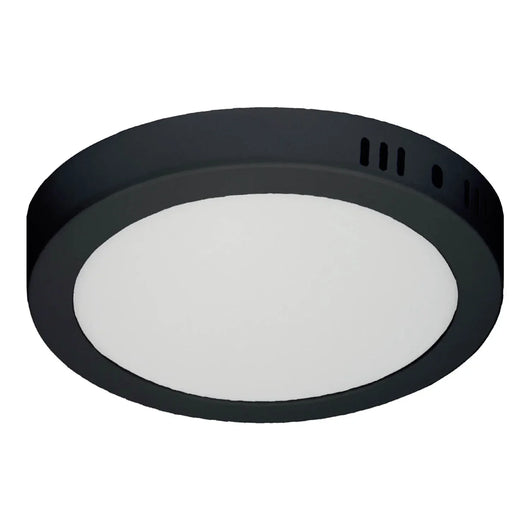 LÚZETE - DOWNLIGHT LED SUPERFICIE CIRCOLARE 24W 3000K-6000K Ø 29,5 CM NERO