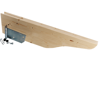 Mensola Losanna 10X16X60 Cm In Abete Grezzo