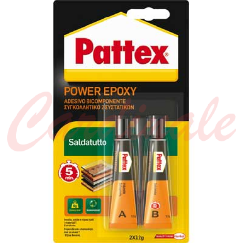 COLLA TRASPARENTE EPOSSIDICA BICOMPONENTE SALDATUTTO PER OGNI MATERIALE, PATTEX