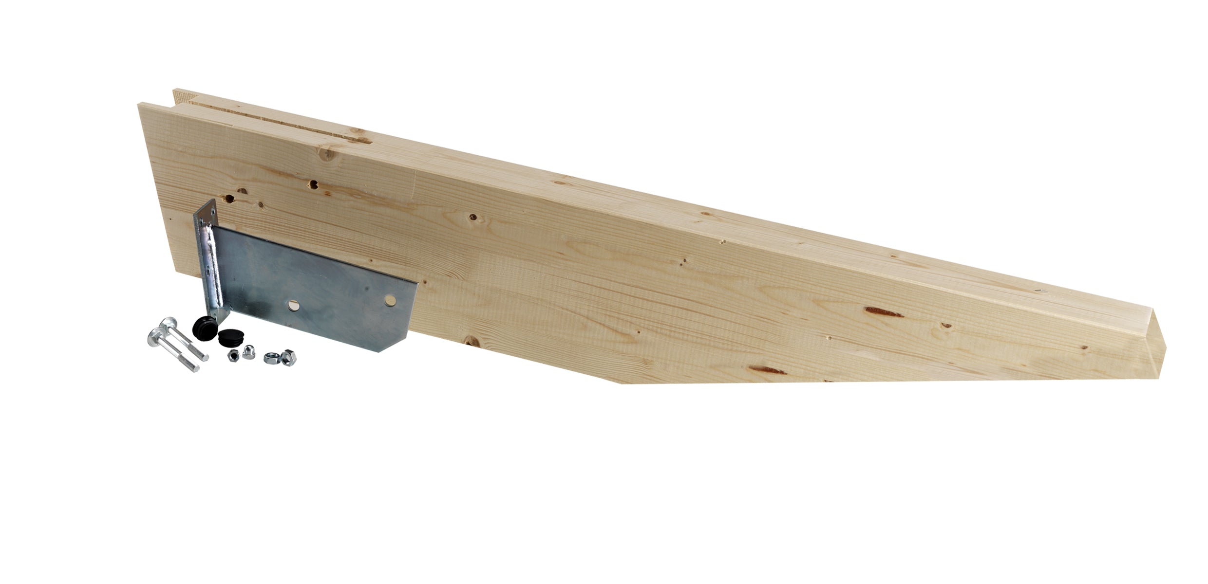 Mensola Elba 10X16X60 Cm In Abete Grezzo