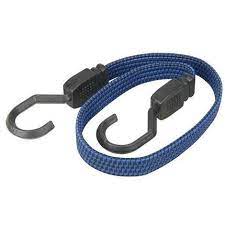 Corda elastica piatta con gancio in acciaio ricoperto in plastica 889 mm silverline