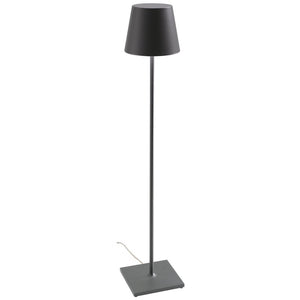 Lampada da Terra Poldina Grigio Scuro 230V Piantana con spina 28x150cm - Design Moderno in Alluminio