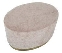 Puff Goldy Ovale Grande Rosa Cm 60X40X40