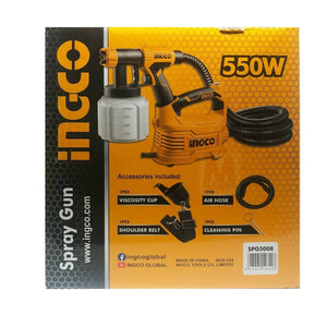 Aerografo elettrico con pressione regolabile con accessori da 550 w