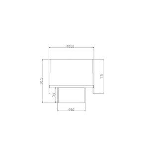 Lampada A Soffitto Planet Alluminio Nero Led Integrato 12W Ip20