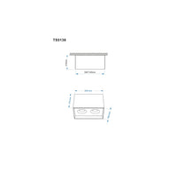 Lampada A Soffitto Slim Alluminio Nero 2 Gu10 Ip20