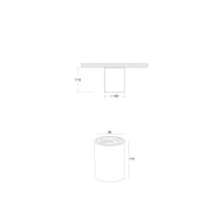 Lampada A Soffitto Atom Alluminio Bianco 1 Gu10 Ip20