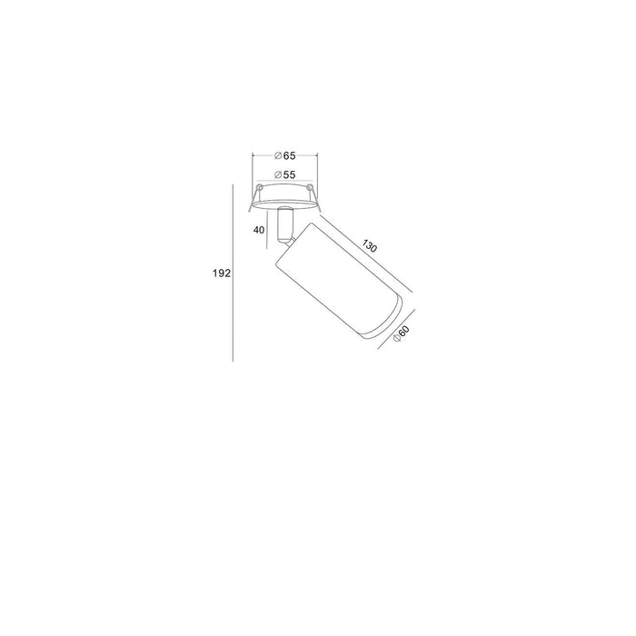 Lampada A Incasso Focus Alluminio Nero 1 Gu10 Ip20