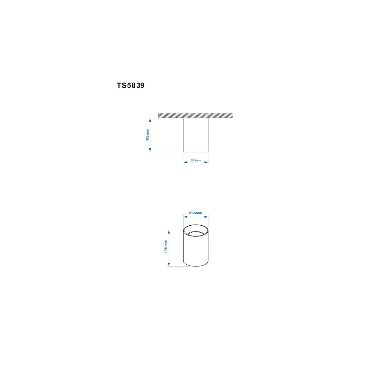 Lampada A Soffitto Zoom Alluminio Bianco 1 Gu10 Ip65 D6,5