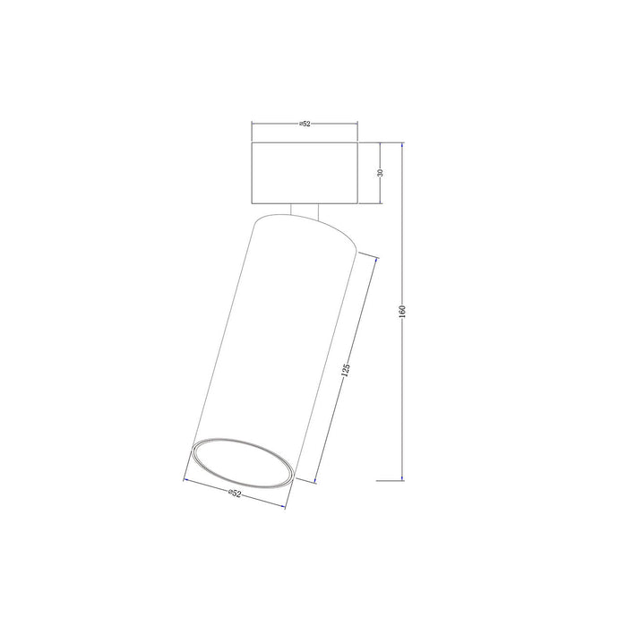 Lampada A Soffitto Focus Led Alluminio Bianco Led 12W Ip20 3000K Dimmerabile