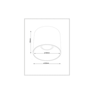 Lampada A Soffitto Alfa Led Alluminio Bianco Led Integrato 25W Ip20
