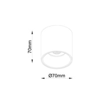 Lampada A Soffitto Alfa Led Alluminio Bianco Led Integrato 12W Ip20