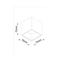 Lampada A Soffitto Alfa Led Alluminio Bianco Led Integrato 12W Ip20 4000K 7Cm