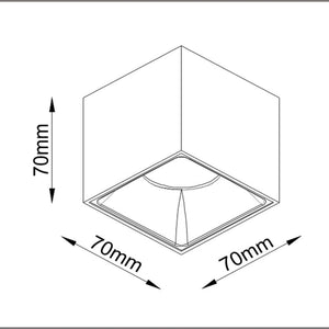 Lampada A Soffitto Alfa Led Alluminio Bianco Led Integrato 12W Ip20 4000K