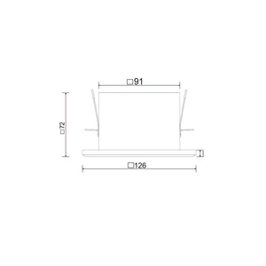 Lampada Incasso Metal Modern Metallo Bianco 1 Gu10 Ip20