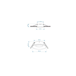 Lampada Incasso Slim Alluminio Argento 1 Gu10 Ip20