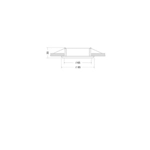 Lampada Incasso Slim Alluminio Bianco 1 Gu10 Ip20 D8,5