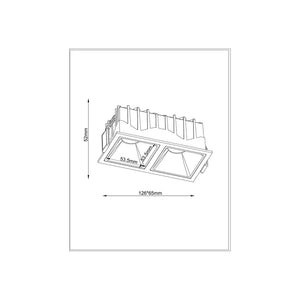 Faretto Incasso Alfa Led Alluminio Bianco Led Integrato 20W Ip20