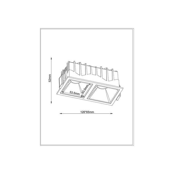 Faretto Incasso Alfa Led Alluminio Bianco Led Integrato 20W Ip20