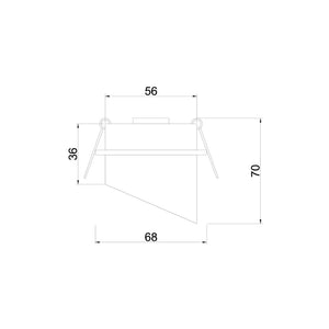 Lampada Incasso Lipari Alluminio Nero 1 Gu10 Ip20 D6,8