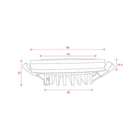 Lampada Incasso Phanton Alluminio Bianco Led Integrato 12W Ip20