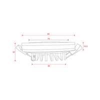 Lampada Incasso Phanton Alluminio Nero Led Integrato 12W Ip20