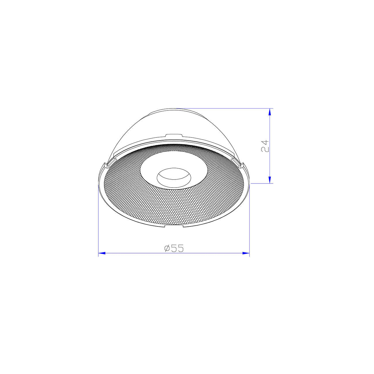 Faretto Per Binari Focus Led Plastica Trasparenteip20
