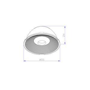 Faretto Per Binari Focus Led Plastica Trasparenteip20