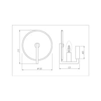 Applique Contemporanea Marmo Metallo Oro Diffusore Bianco